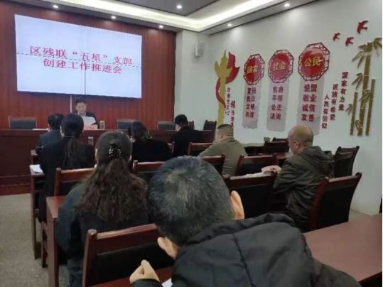 南阳市卧龙区残联：坚持党建引领 助推主题教育走深走实Bsport体育(图1)